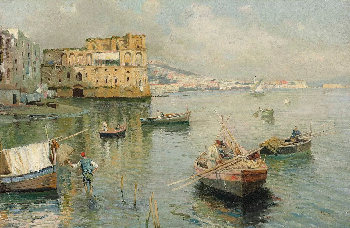 Palazzo Donnanna Naples Wall Art by Attilio Pratella - High-Resolution Digital Print