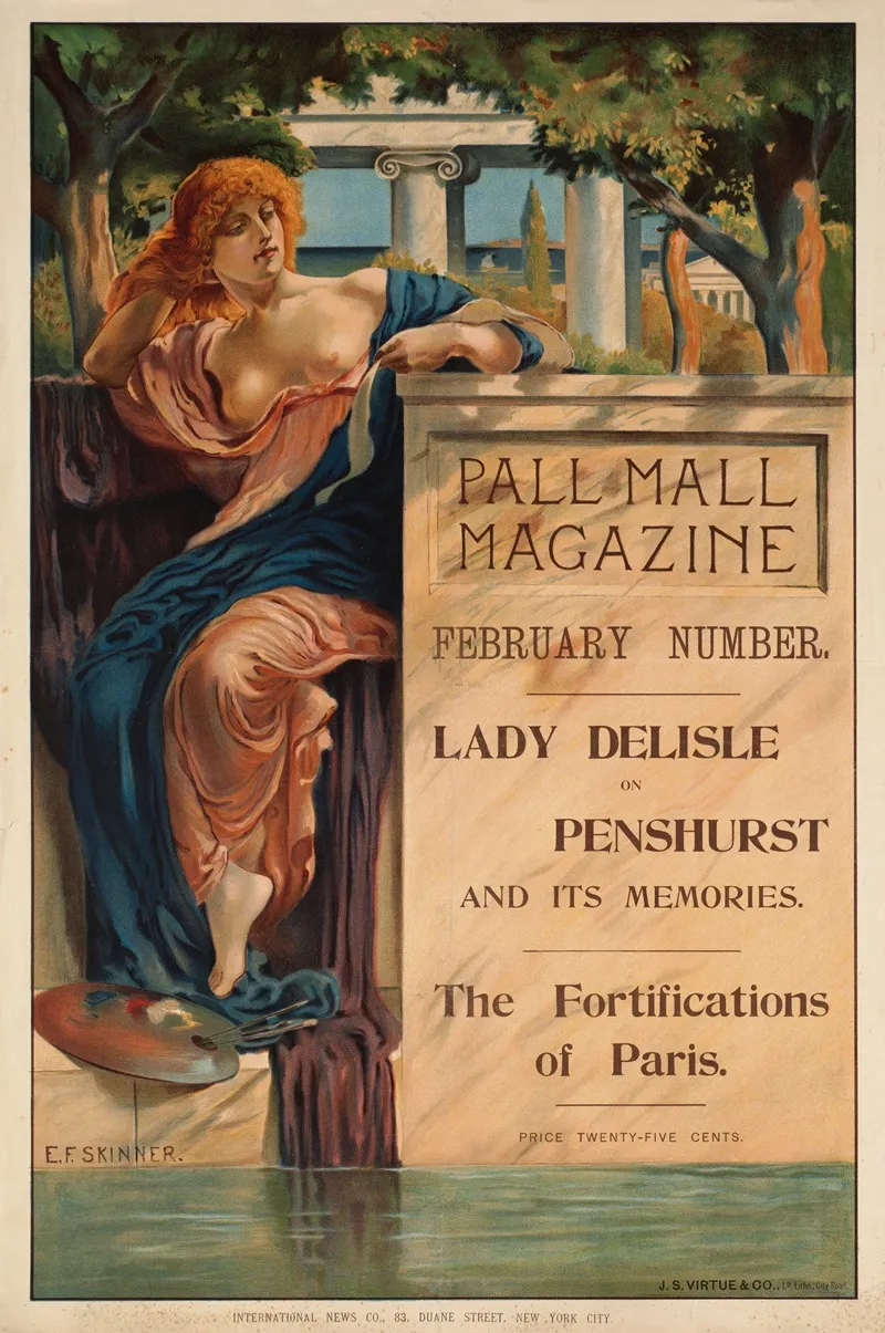 Pall Mall Magazine February Number Wall Art by Emory Fiske Skinner - High-Resolution Digital Print
