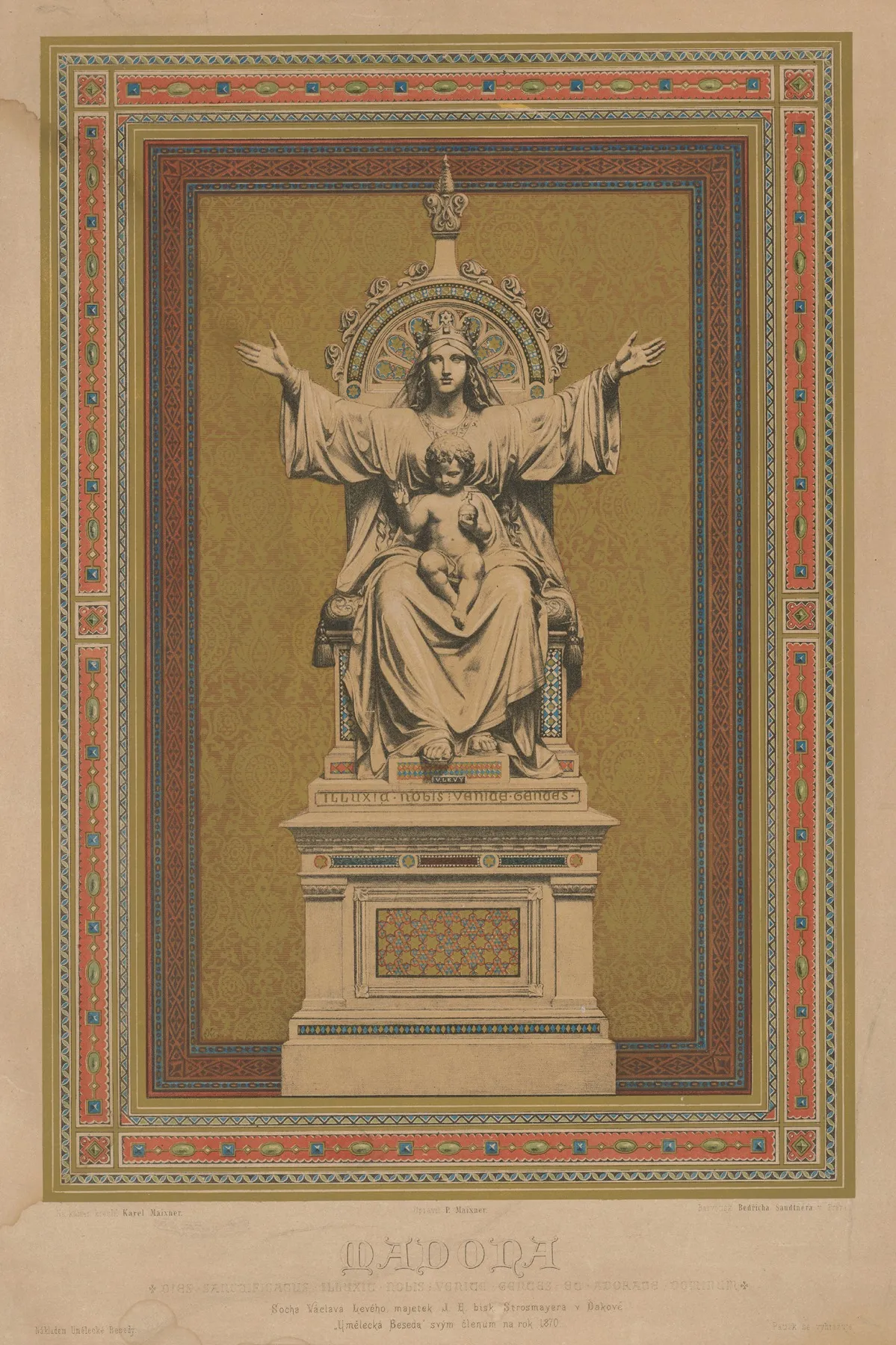 Pamatny List Umeleckej Besedy Wall Art by Karel Maixner - High-Resolution Digital Print