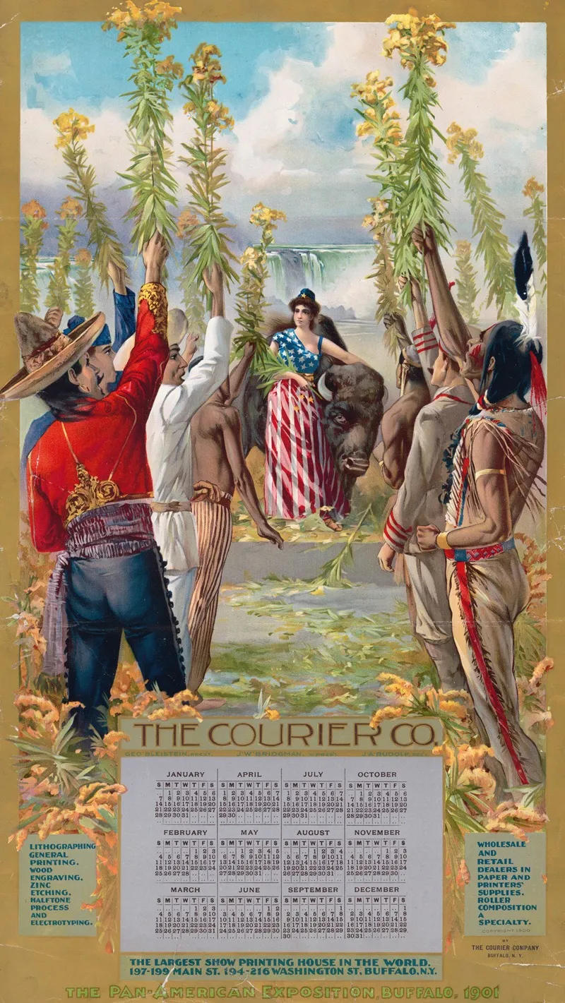Pan American Exposition Buffalo 1901 Wall Art by Courier Litho. Co. - High-Resolution Digital Print