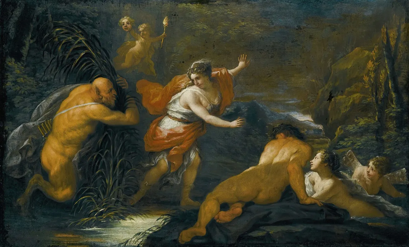Pan And Syrinx 7 Wall Art by Paolo de Matteis - High-Resolution Digital Print