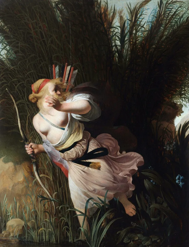Pan And Syrinx Wall Art by Caesar Van Everdingen - High-Resolution Digital Print
