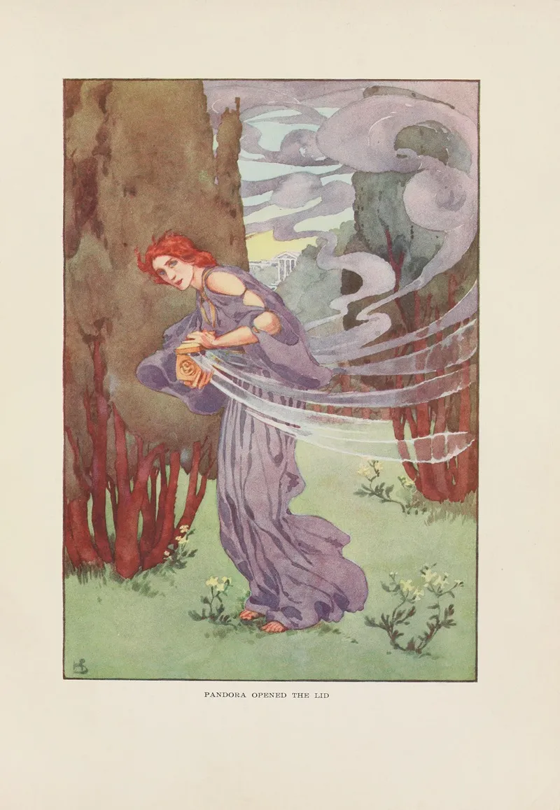 Pandora Opened The Lid Wall Art by Helen Stratton - High-Resolution Digital Print