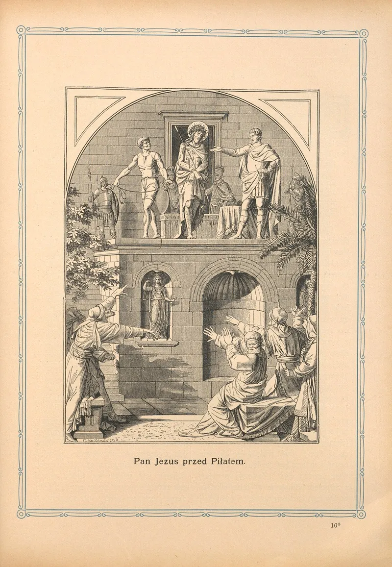 Pan‎ ‎jezus‎ ‎przed‎ ‎pilatem Wall Art by Otto Bitschnau - High-Resolution Digital Print