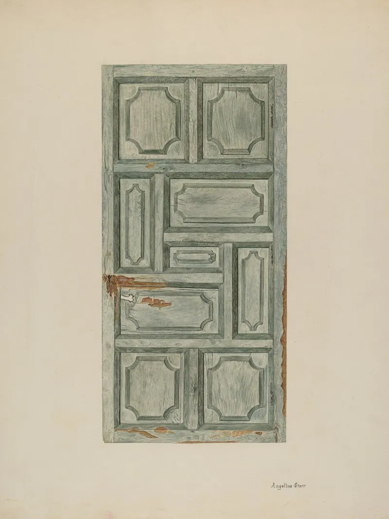 Panel Door Wall Art by Angeline Starr - High-Resolution Digital Print