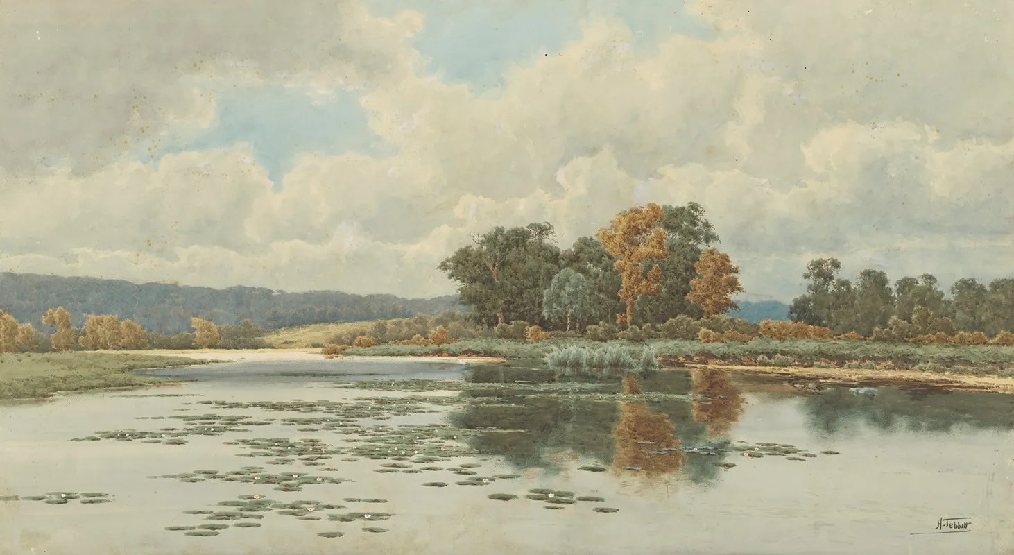 Pangbourne Woods Upper Thames Wall Art by Henri Tebbitt - High-Resolution Digital Print