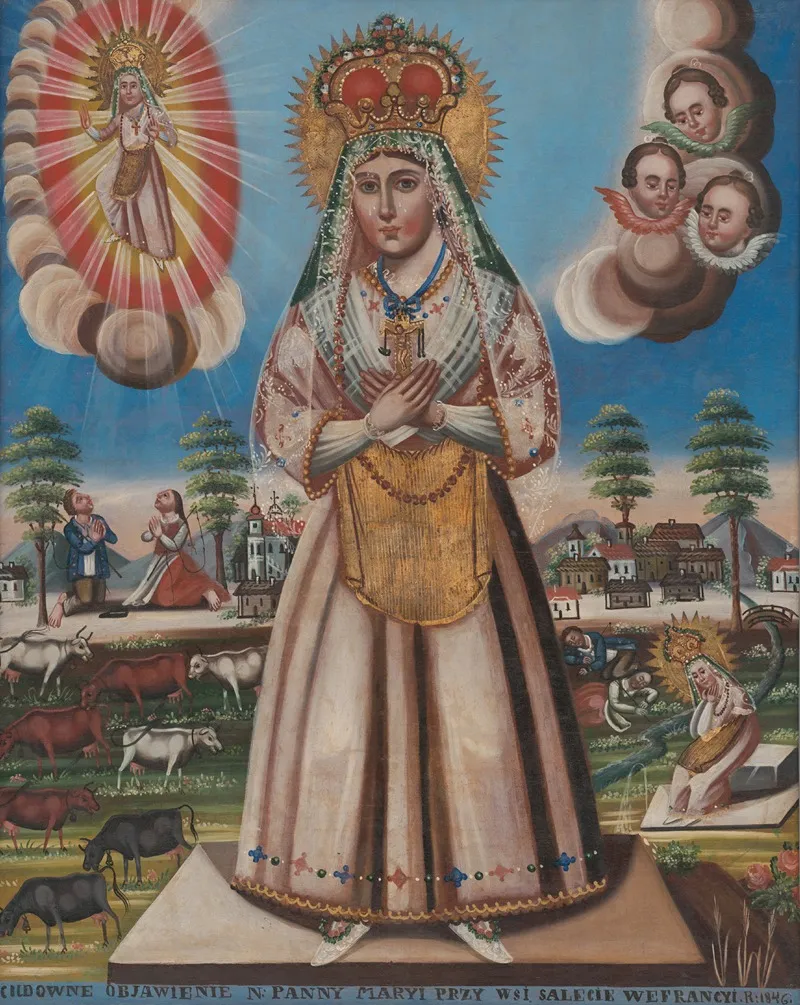 Panna Maria Saletinska Wall Art by Wincenty Chrząstkiewicz - High-Resolution Digital Print