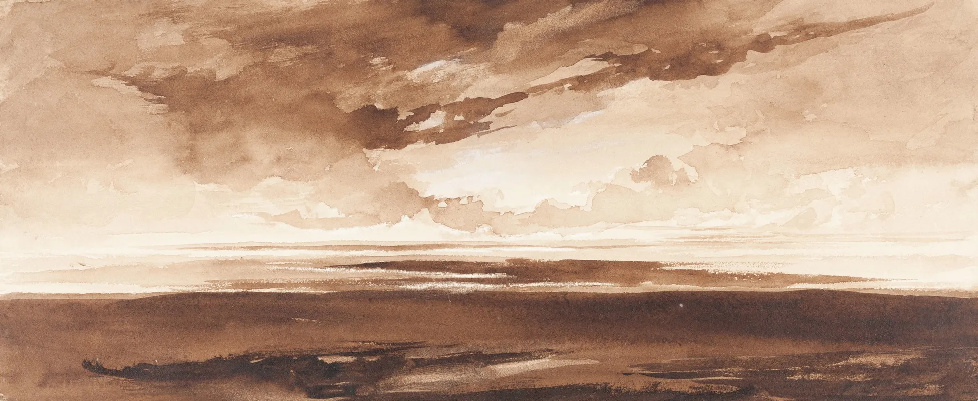 Panorama Of The Coast At Sunset