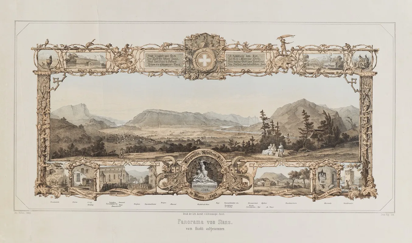 Panorama Von Stans Vom Huobli Aufgenommen Wall Art by Josef Balmer - High-Resolution Digital Print