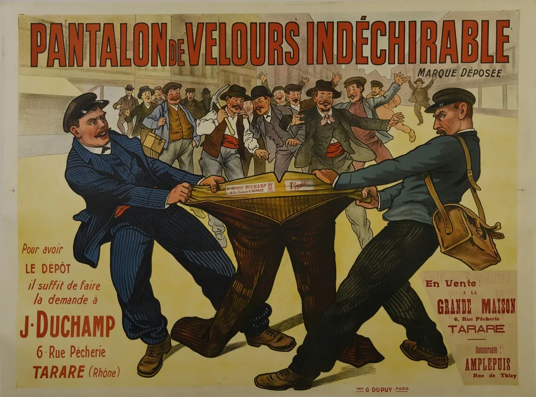 Pantalon De Velours Indechirable