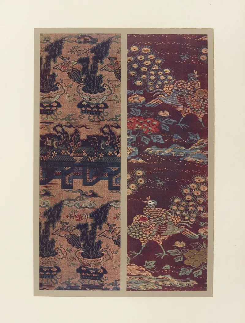 Paons Et Pivoines Motifs Ornementaux