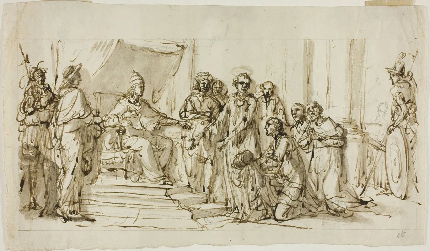 Papal Audience Wall Art by Domenico Pozzi - High-Resolution Digital Print