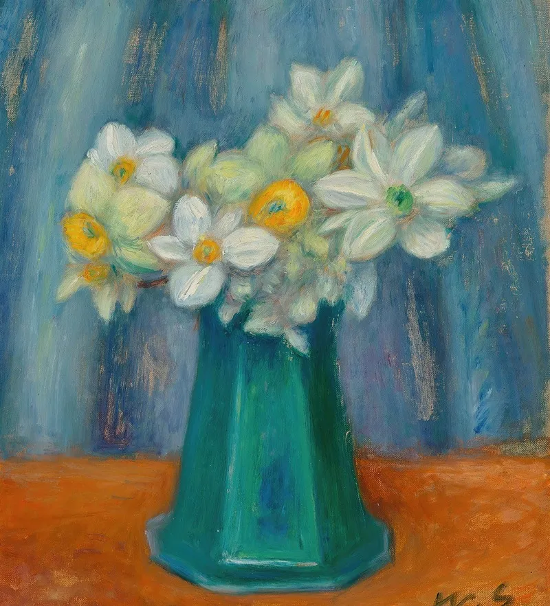 Paper Narcissus Wall Art by William James Glackens - High-Resolution Digital Print
