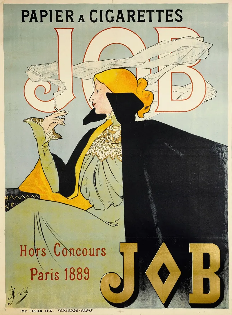 Papier A Cigarettes Job Wall Art by Jane Atché - High-Resolution Digital Print