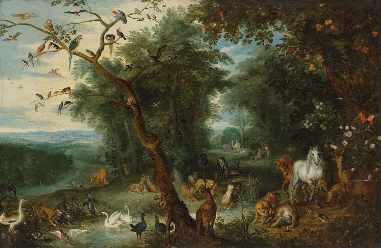 Paradise 2 Wall Art by Jan Brueghel the Younger - High-Resolution Digital Print