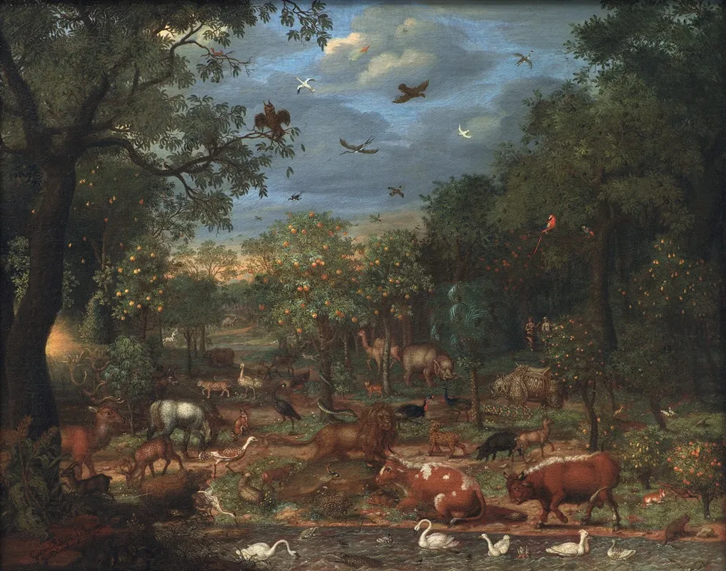 Paradise Before The Fall Of Man Wall Art by Franz Rösel Von Rosenhof - High-Resolution Digital Print