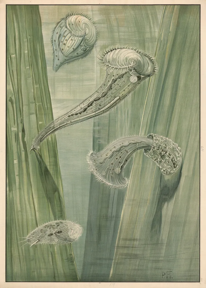 Paramecium Wall Art by Paul Flanderky - High-Resolution Digital Print