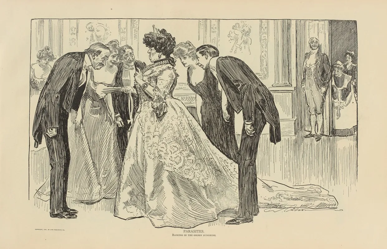 Parasites Wall Art by Charles Dana Gibson - High-Resolution Digital Print