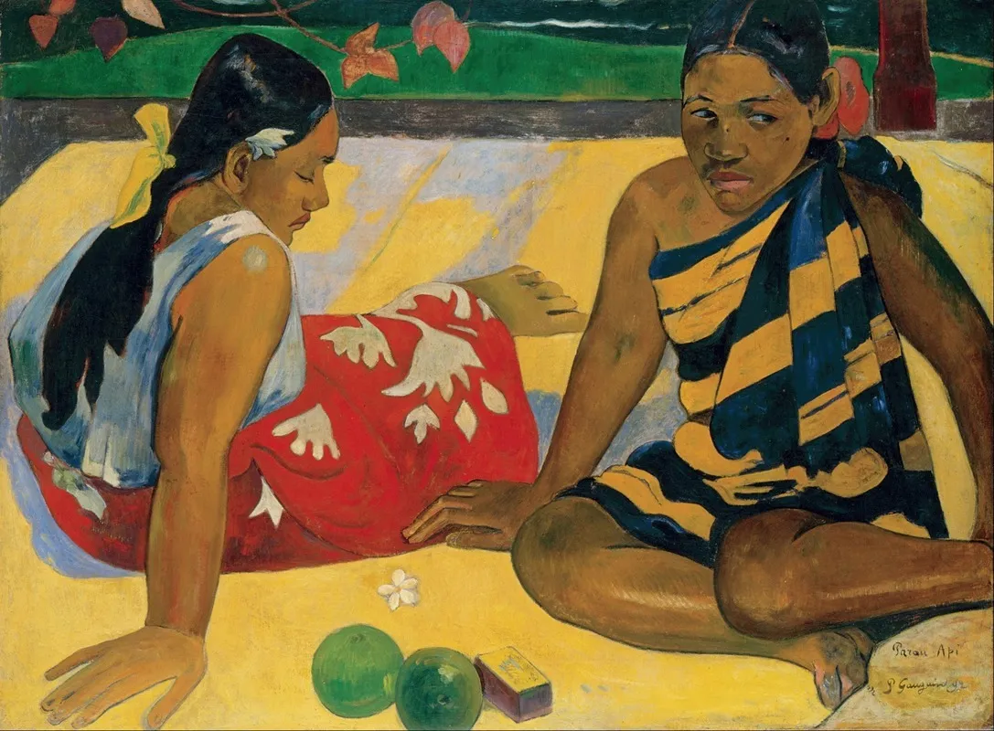 Parau Api What News Wall Art by Paul Gauguin - High-Resolution Digital Print