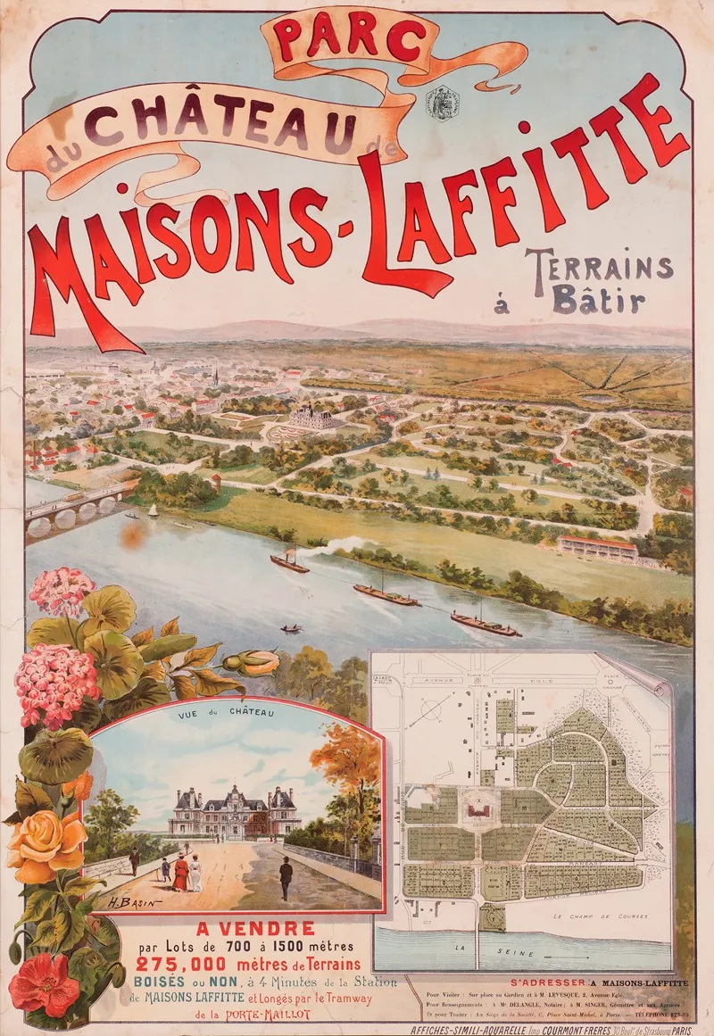 Parc Du Chateau Maisons Laffitte Terrains A Batir Wall Art by H. Basin - High-Resolution Digital Print