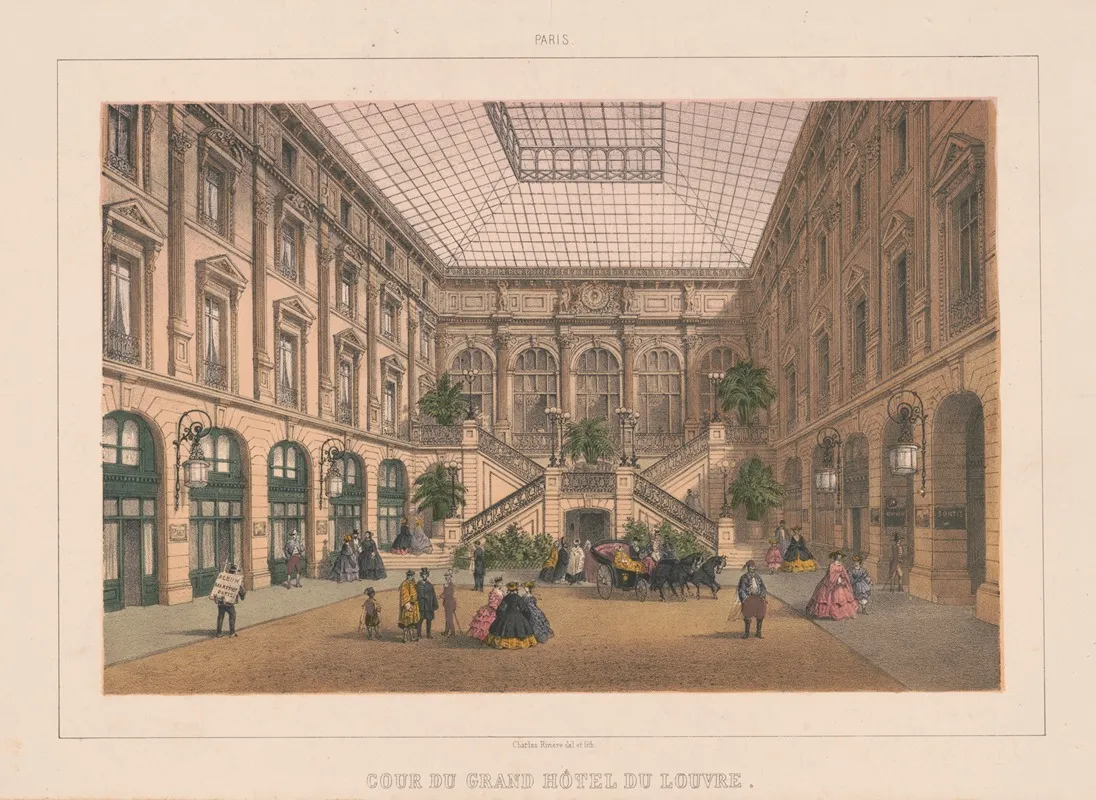 Paris Cour Du Grand Hotel Du Louvre