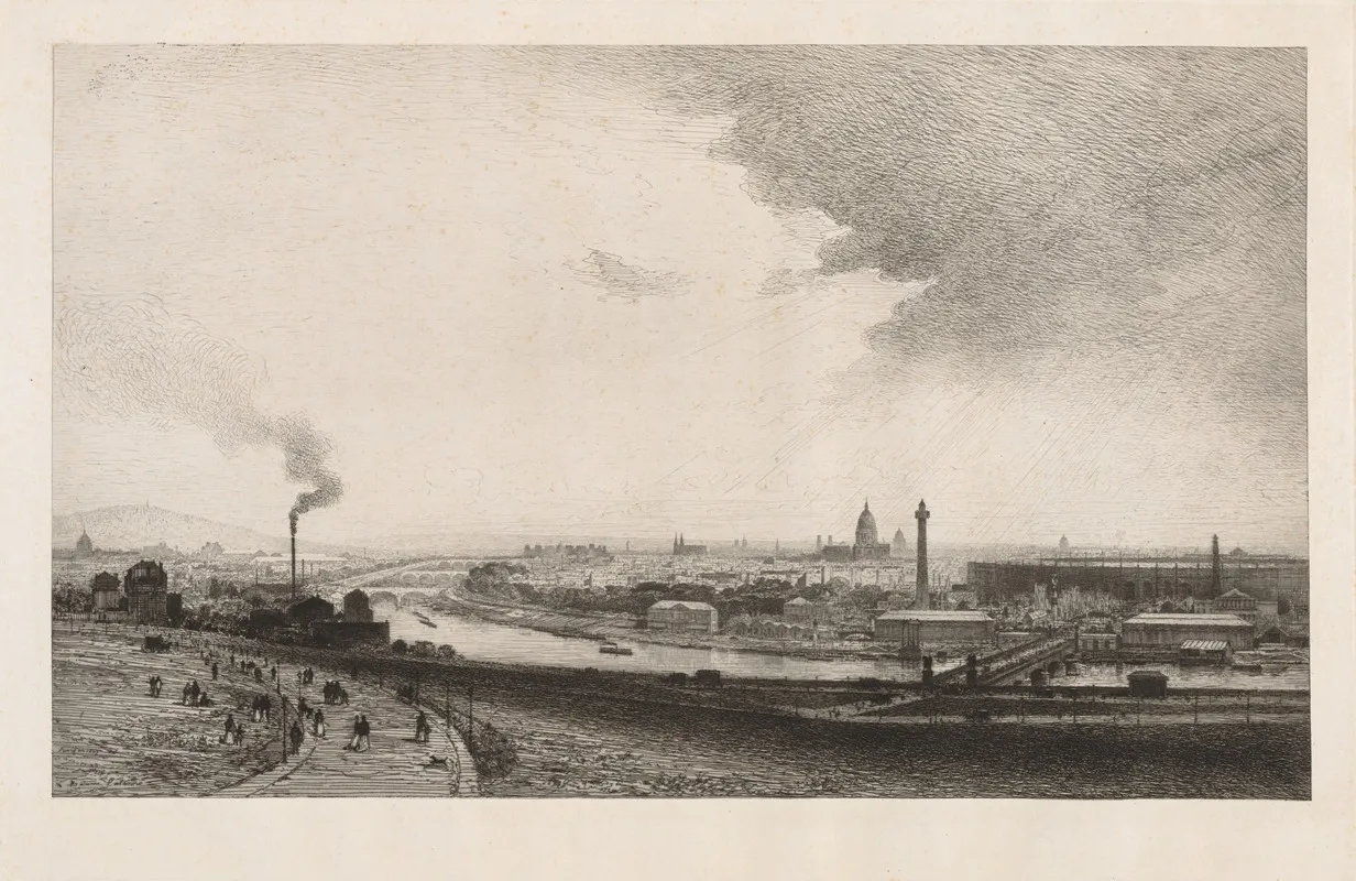 Paris In 1867 View From The Trocadero