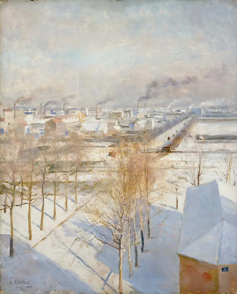 Paris In Snow