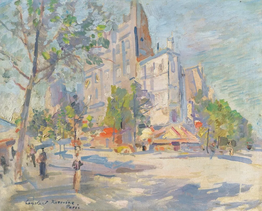Paris In Spring Wall Art by Konstantin Alexeevich Korovin - High-Resolution Digital Print