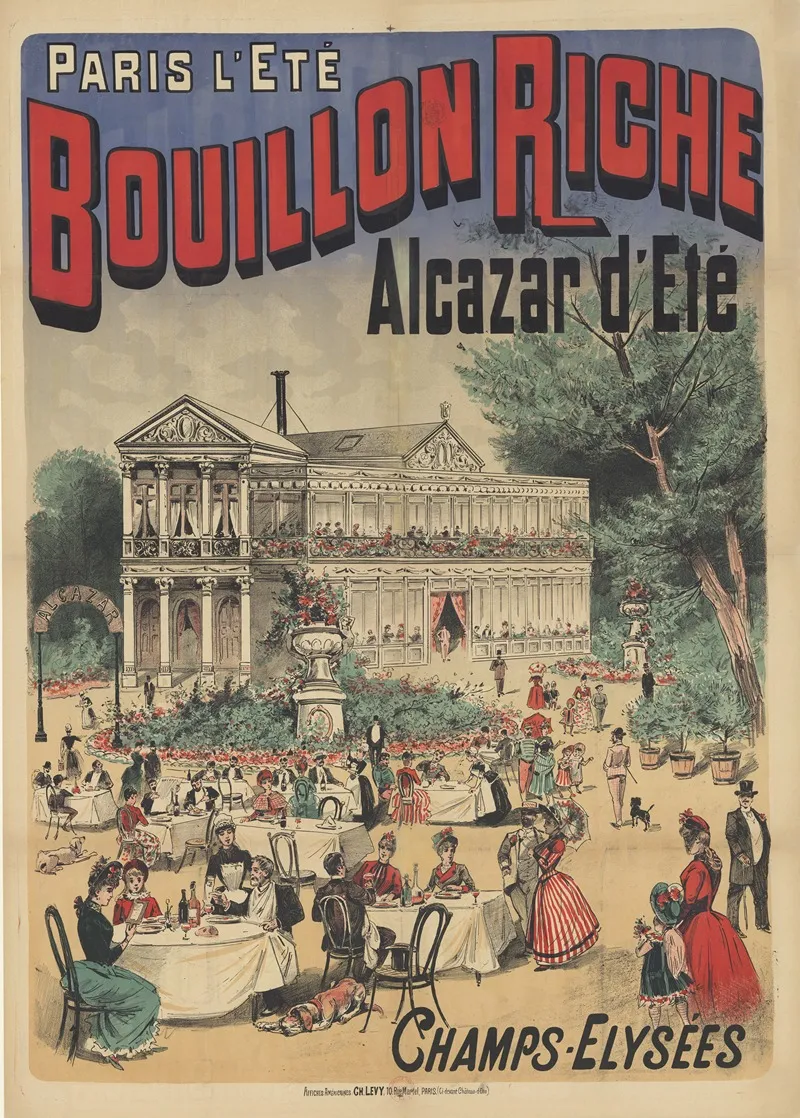 Paris Lete Bouillon Riche Alcazar Dete