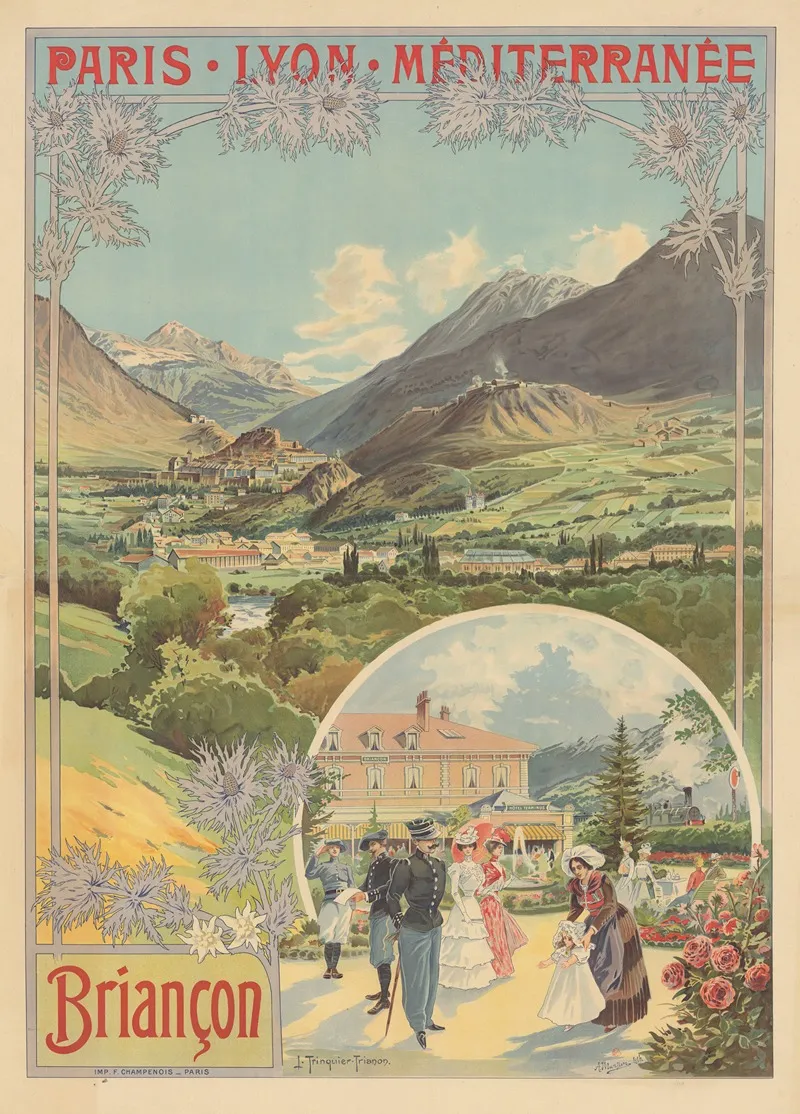 Paris Lyon Mediterranee Briancon Wall Art by Louis Trinquier-Trianon - High-Resolution Digital Print