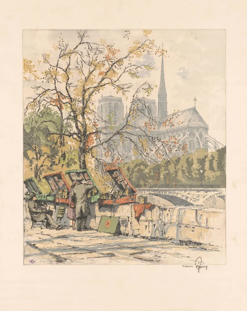 Paris Notre Dame Ii Quai De La Tournelle Wall Art by Hans Figura - High-Resolution Digital Print