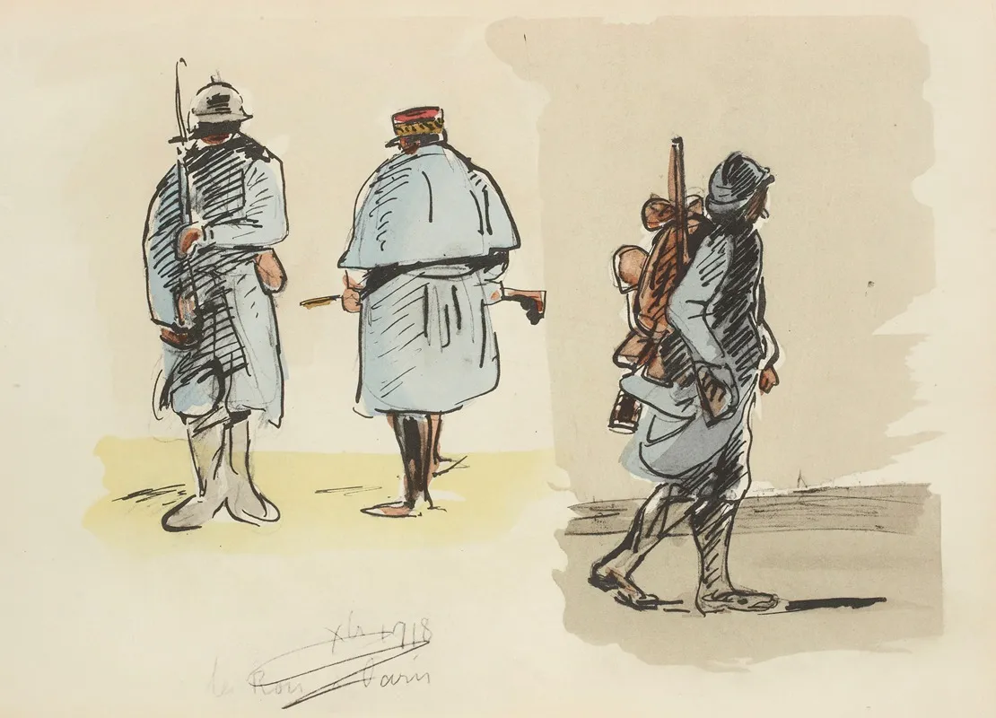 Paris Octobre 1918 Wall Art by Paul Goute - High-Resolution Digital Print