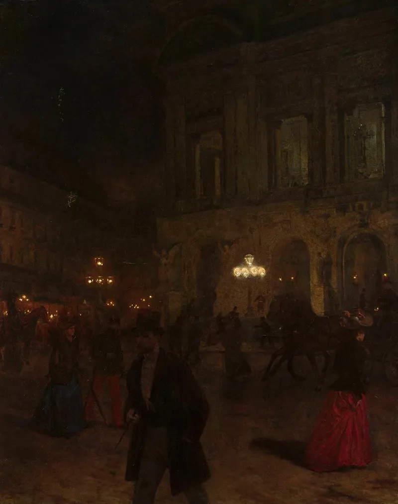 Paris Opera At Night