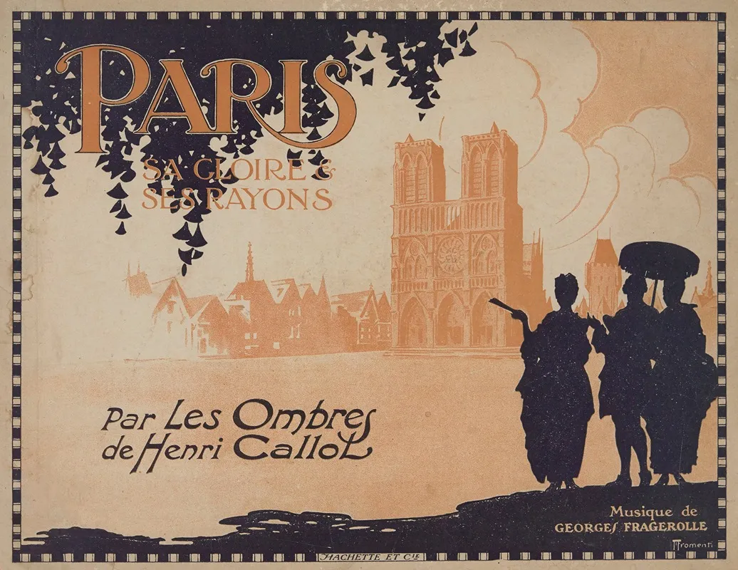 Paris Sa Gloire Et Ses Rayons Cover Wall Art by Henri-Eugène Callot - High-Resolution Digital Print