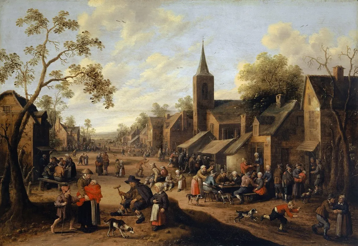 Parish Feast Wall Art by Joost Cornelisz Droochsloot - High-Resolution Digital Print