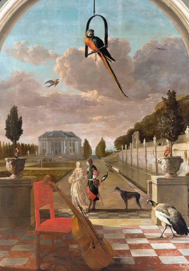 Park With Country House Wall Art by Jan Weenix - High-Resolution Digital Print