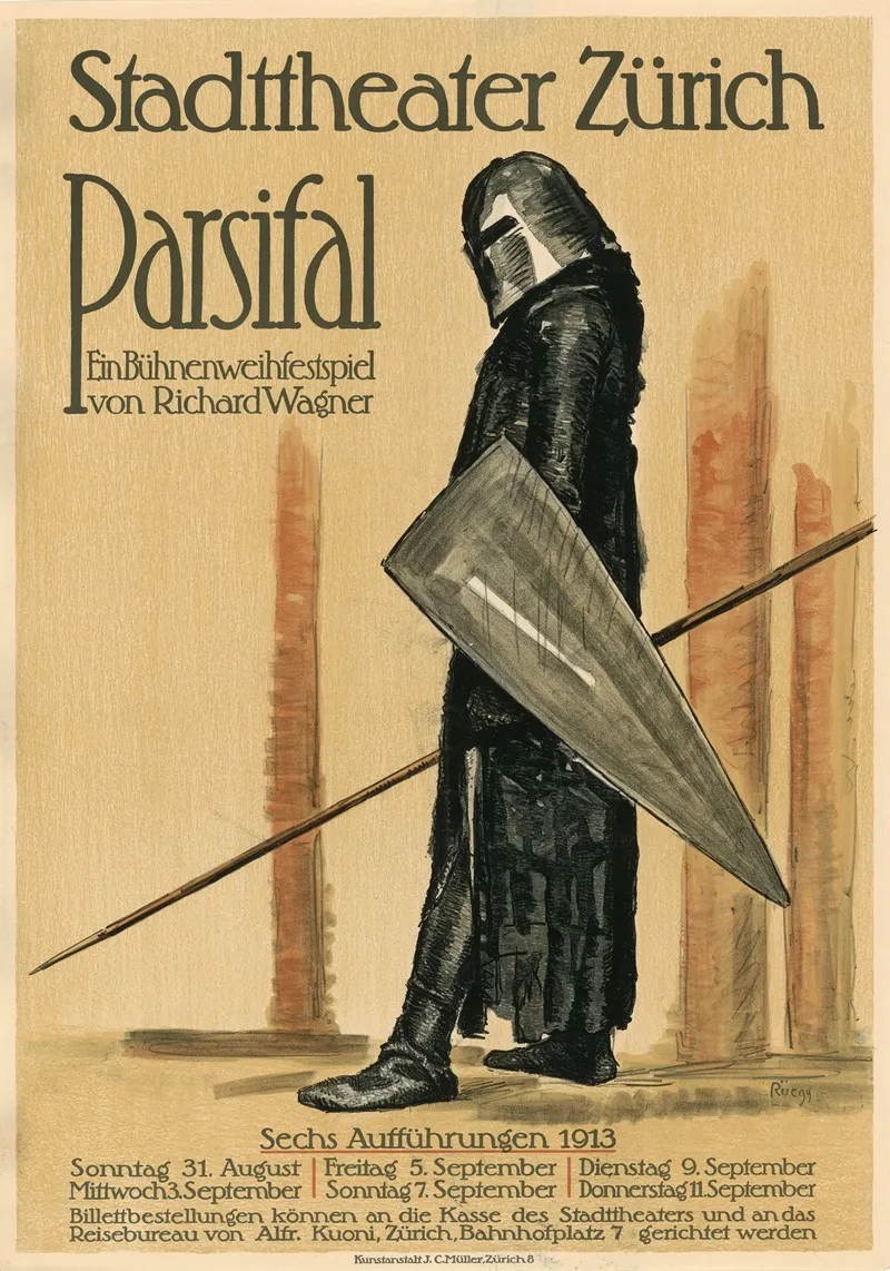 Parsifal Ein Buhnenweihfestspiel Von Richard Wagner Im Stadttheater Zurich Wall Art by Albert Rüegg - High-Resolution Digital Print