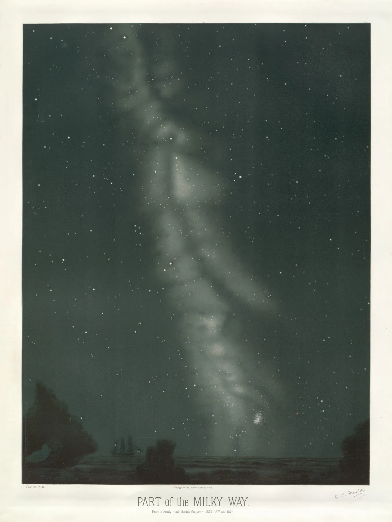 Part Of The Milky Way Wall Art by Étienne Léopold Trouvelot - High-Resolution Digital Print