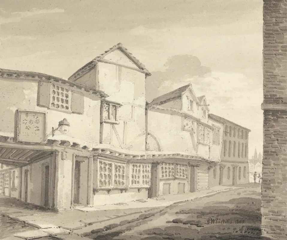 Part Of The Monastery Of St Saviours Southwark Wall Art by John Whichelo - High-Resolution Digital Print