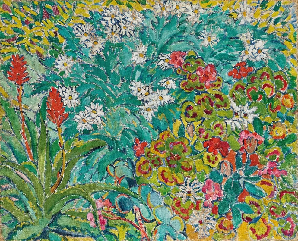 Parterre De Fleurs 2 Wall Art by Louis Valtat - High-Resolution Digital Print