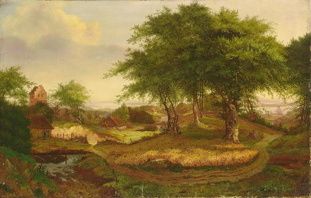 Parti Fra Nordsjaelland Wall Art by Carl Georg Scheuermann - High-Resolution Digital Print