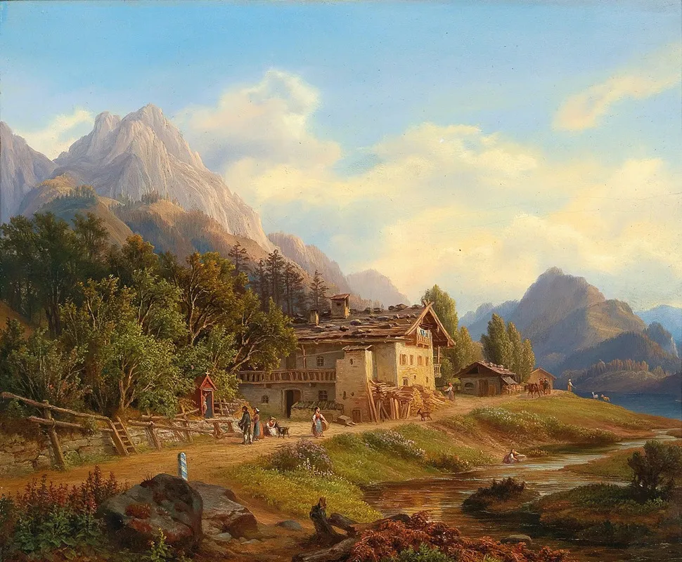 Partie Am Hintersee In Der Ramsau Bey Berchtesgaden Wall Art by Anton Schiffer - High-Resolution Digital Print