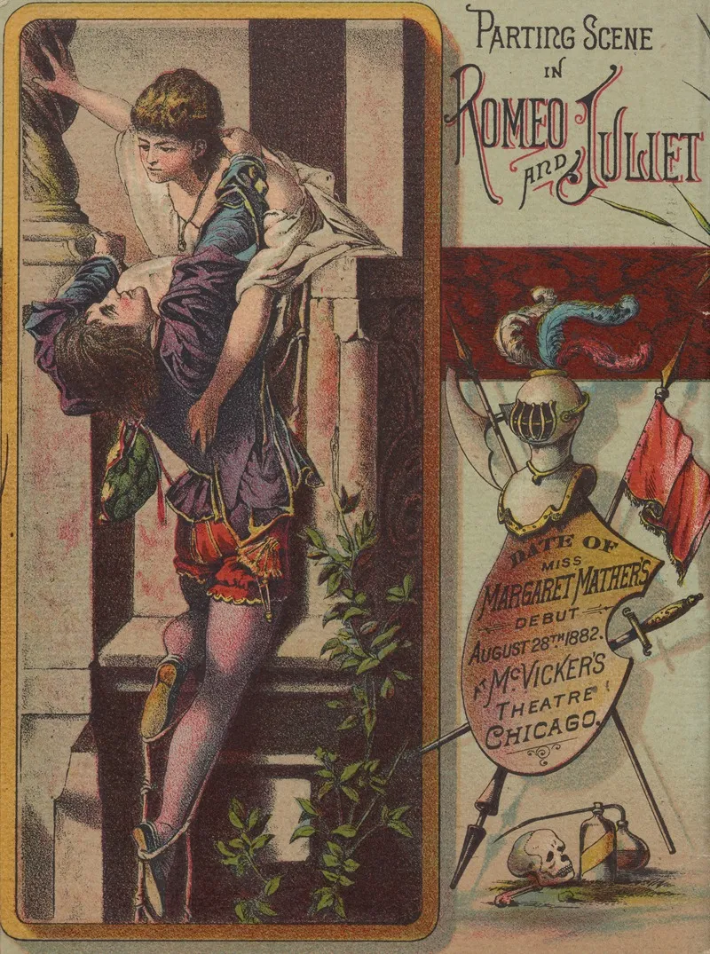 Parting Scene In Romeo And Juliet Wall Art by Courier Litho. Co. - High-Resolution Digital Print