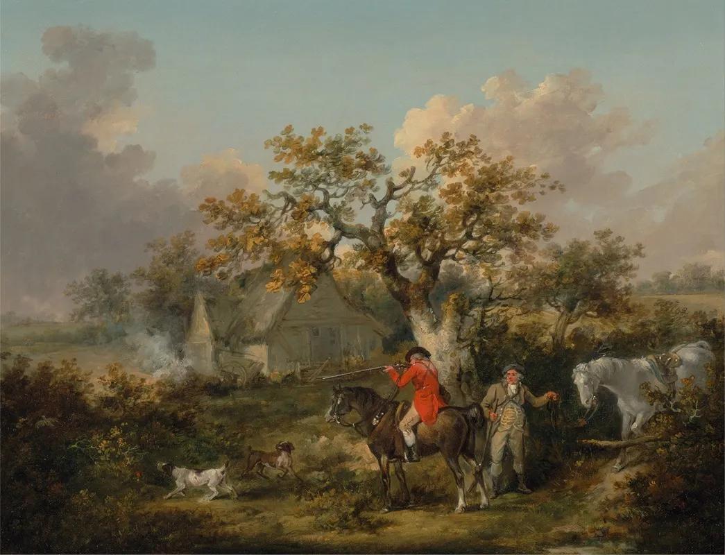 Partridge Shooting 2 Wall Art by George Morland - High-Resolution Digital Print