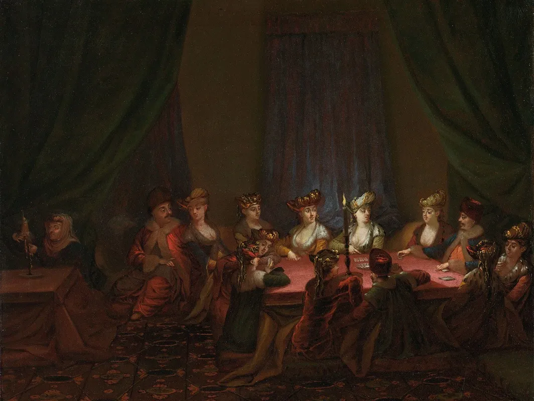Party Of Armenians Playing Cards