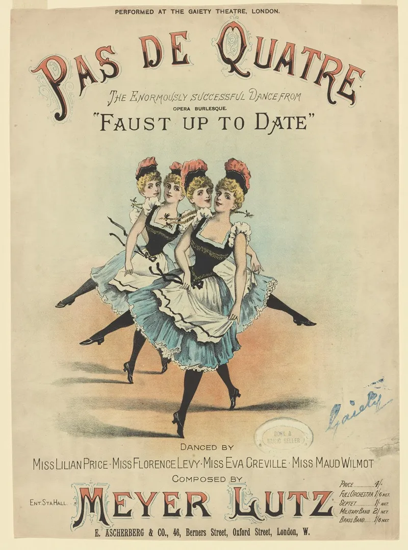 Pas De Quatre Wall Art by E. Ascherberg &amp; Co. - High-Resolution Digital Print