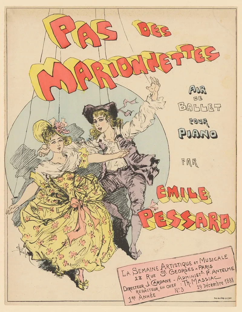 Pas Des Marionnettes Air De Ballet Pour Piano Par Emile Pessard