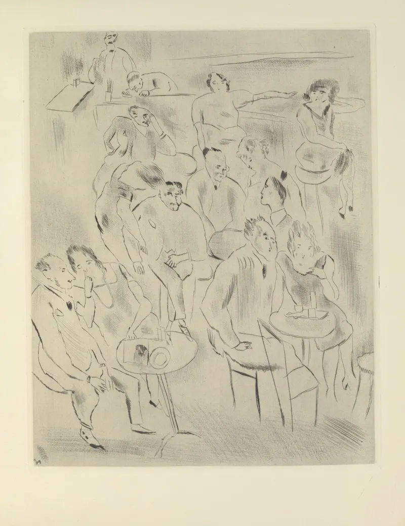 Pascin Au Bal Wall Art by Paul Valéry - High-Resolution Digital Print