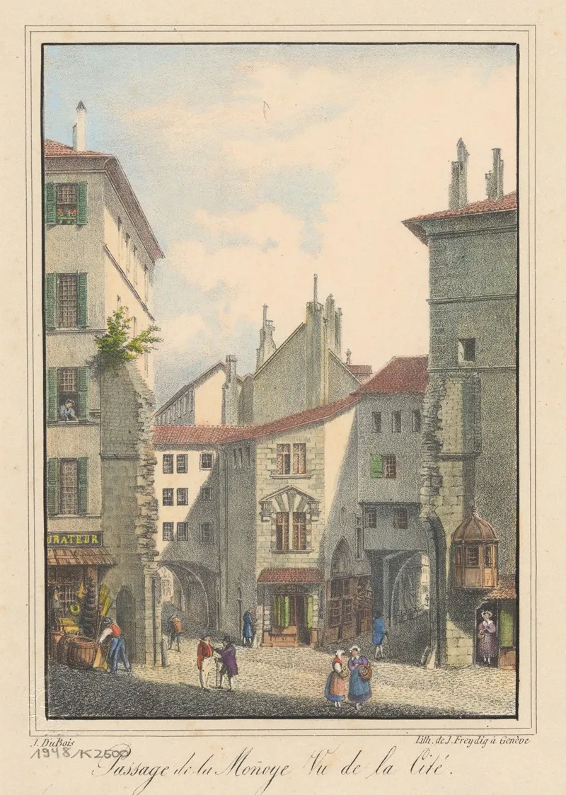 Passage De La Monnoye Vu De La Cite Wall Art by Jean Dubois - High-Resolution Digital Print
