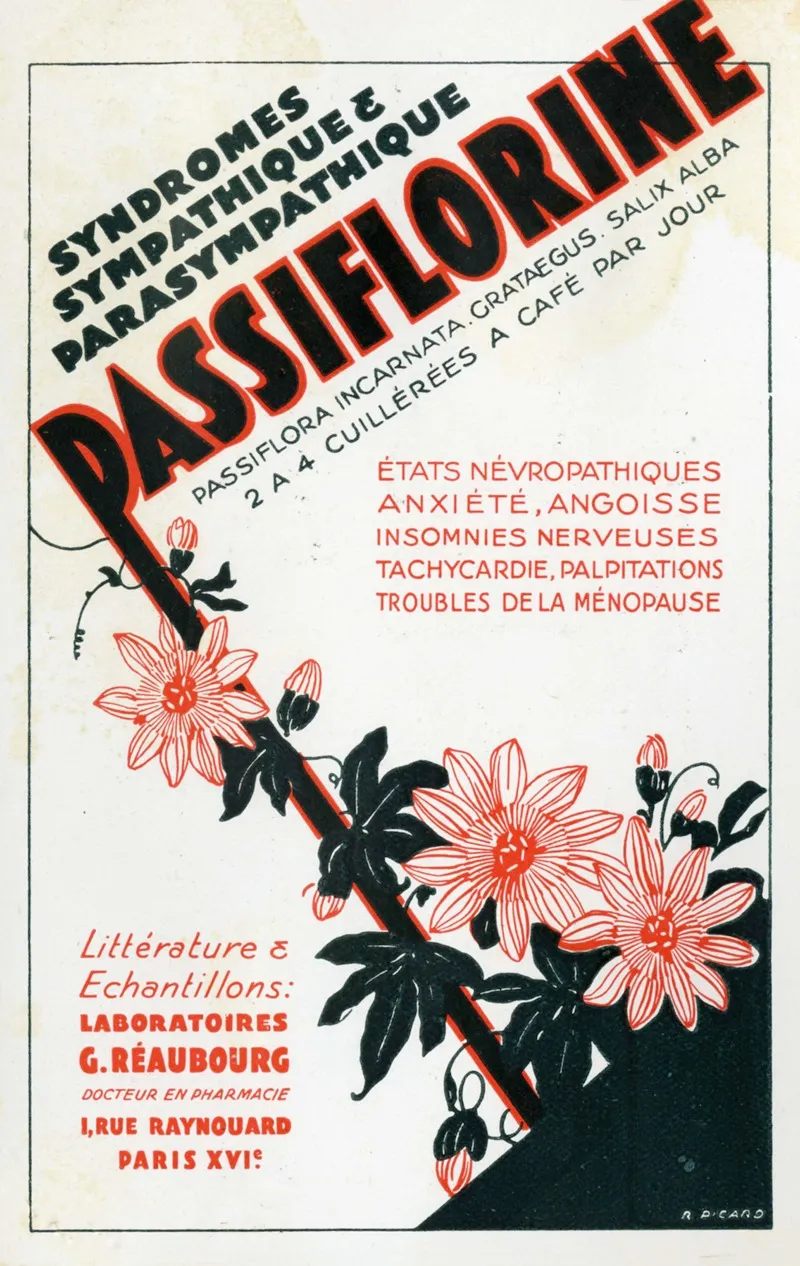 Passiflorine 4 Wall Art by Laboratoires G. Reaubourg - High-Resolution Digital Print